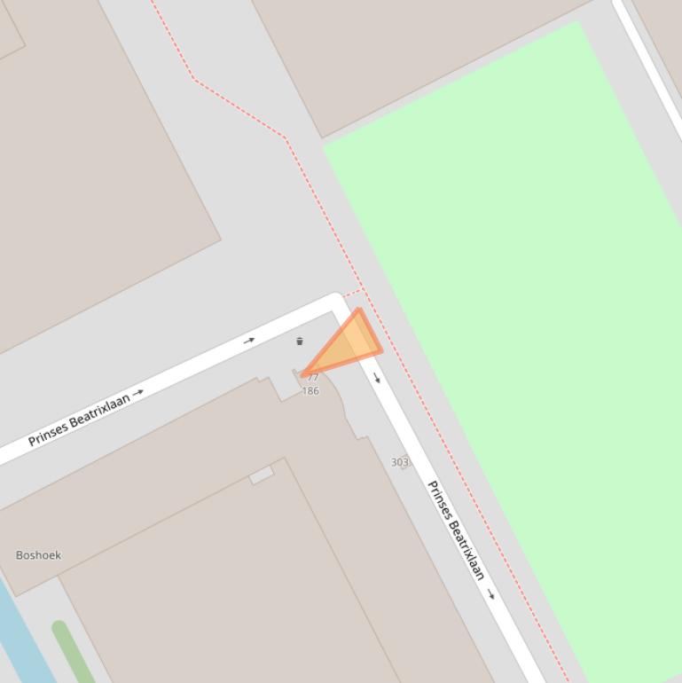 Kaart van postcodegebied 2284AK.