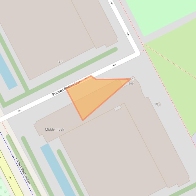 Kaart van postcodegebied 2284AR.