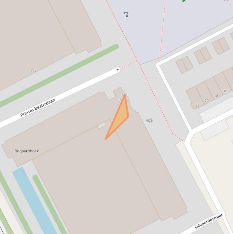 Kaart van postcodegebied 2284AX.