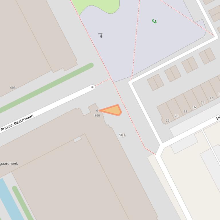 Kaart van postcodegebied 2284AZ.