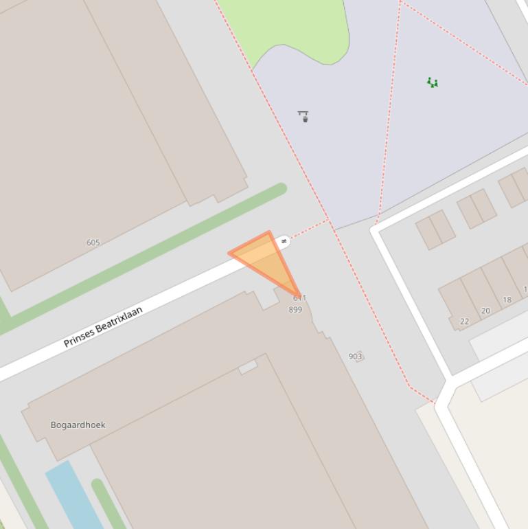 Kaart van postcodegebied 2284BD.