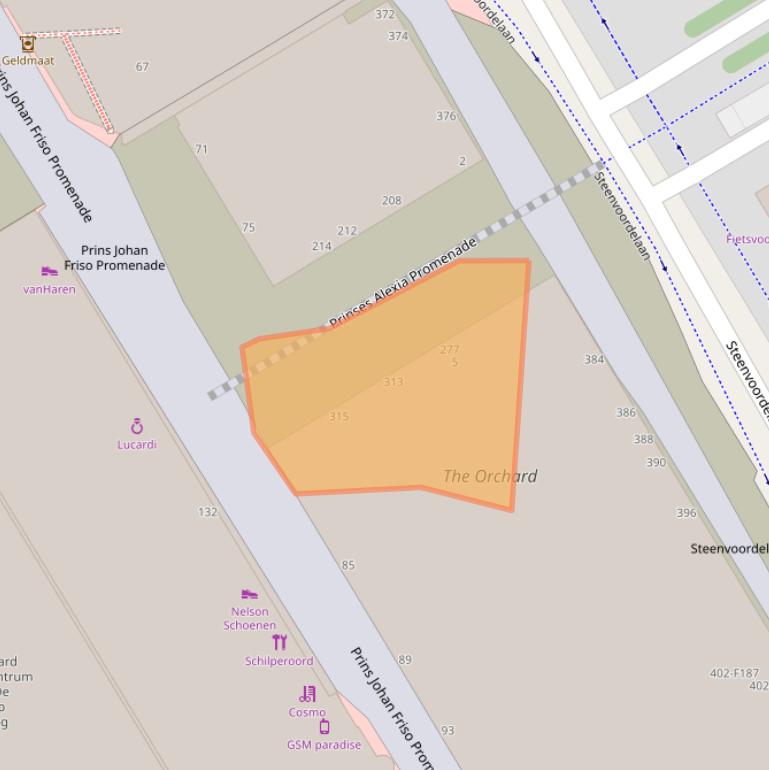 Kaart van postcodegebied 2284BT.