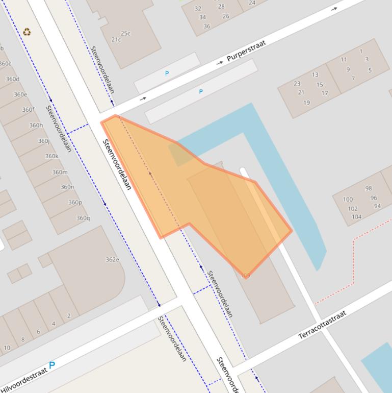 Kaart van postcodegebied 2284CB.