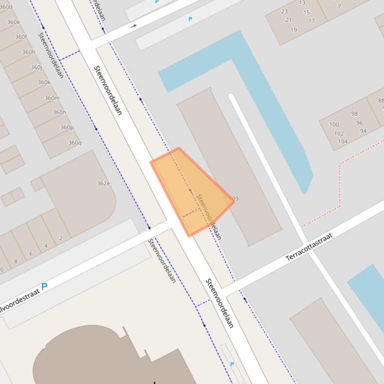 Kaart van postcodegebied 2284CC.