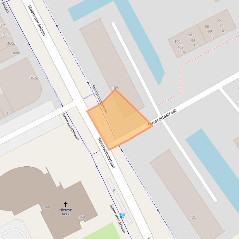 Kaart van postcodegebied 2284CD.