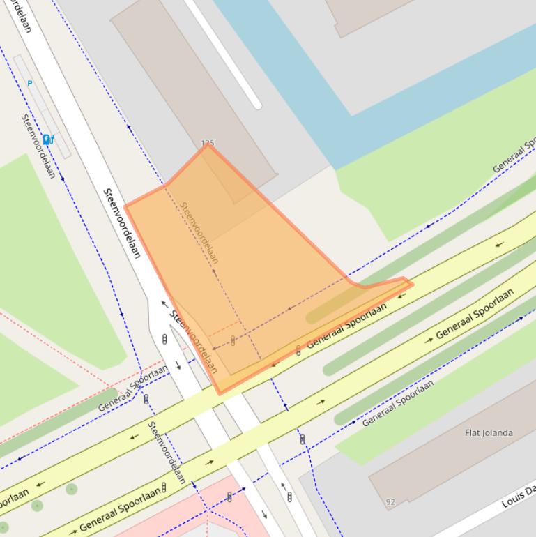 Kaart van postcodegebied 2284CJ.