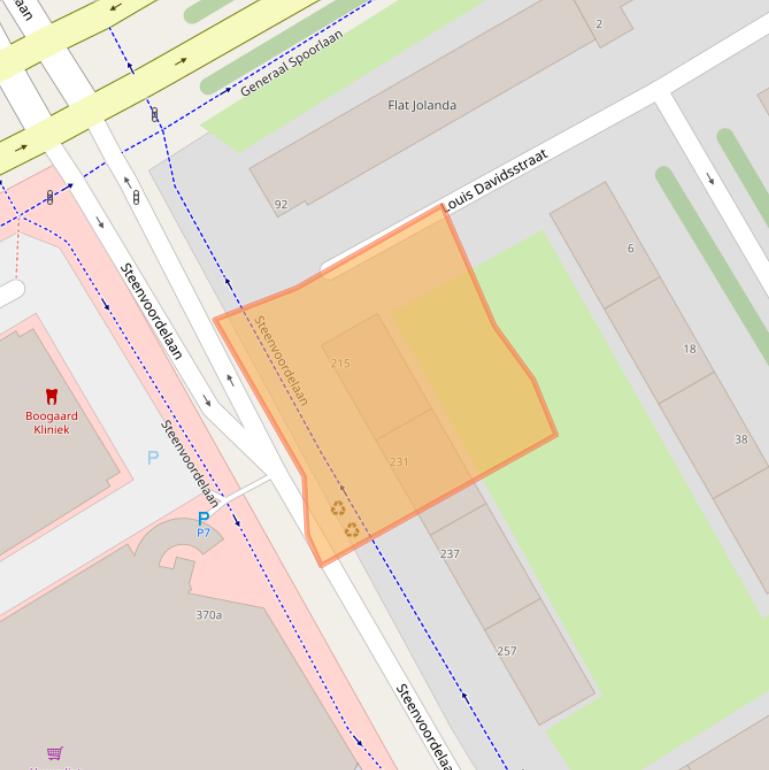 Kaart van postcodegebied 2284CK.