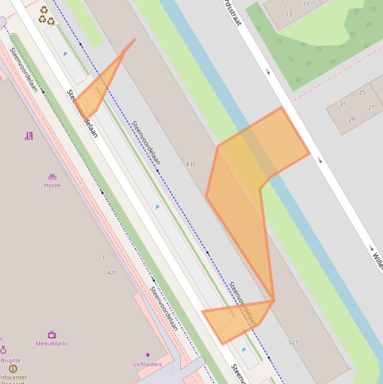 Kaart van postcodegebied 2284CT.