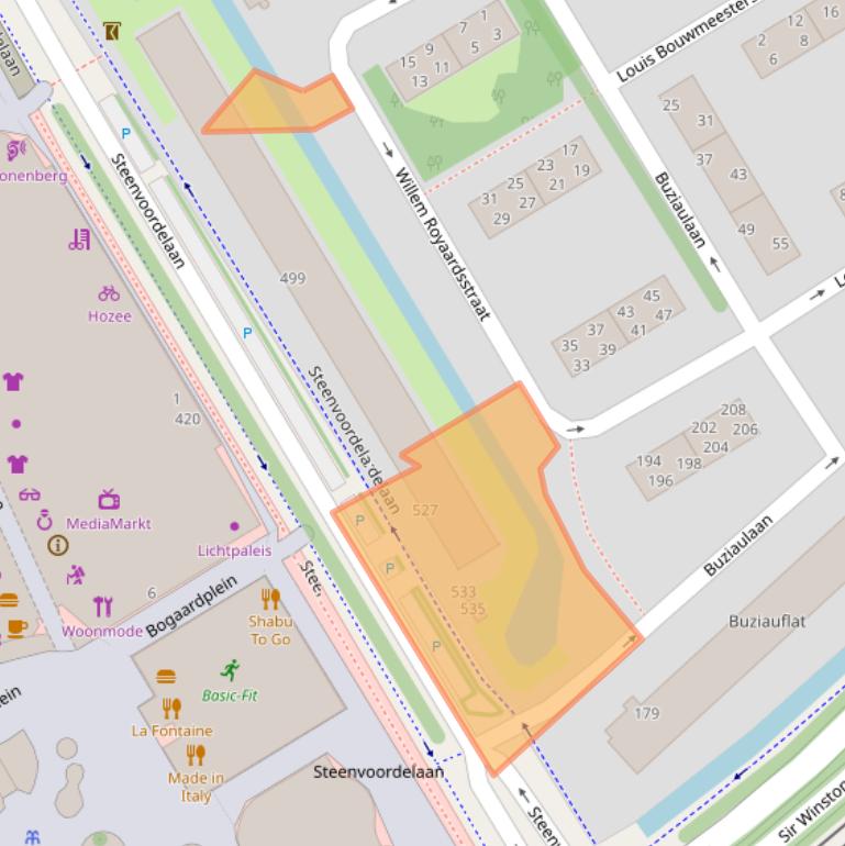 Kaart van postcodegebied 2284CV.