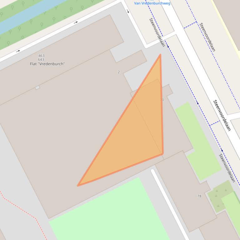 Kaart van postcodegebied 2284CX.