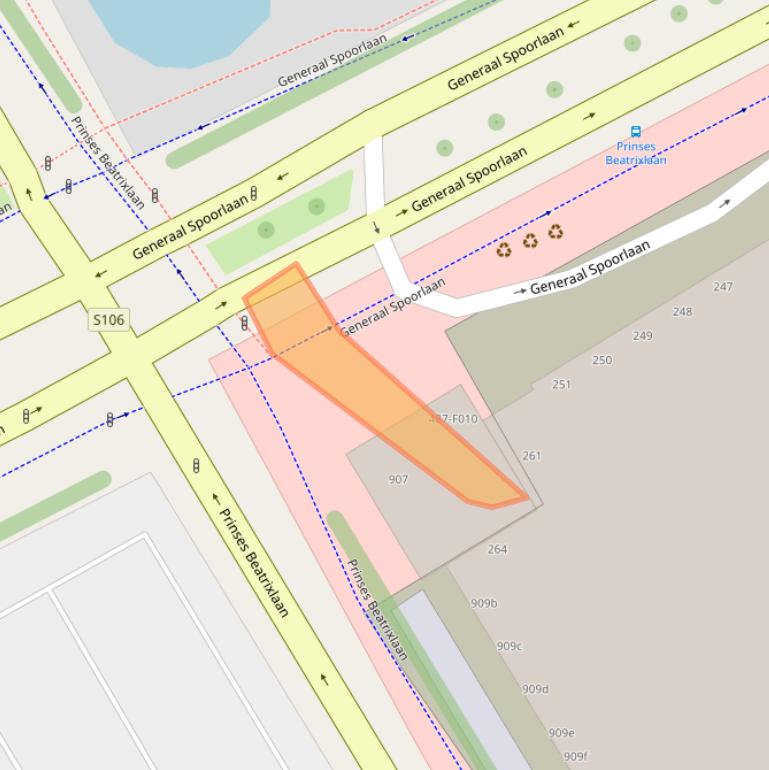 Kaart van postcodegebied 2284DA.