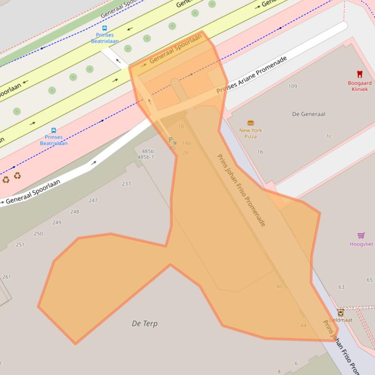 Kaart van postcodegebied 2284DB.