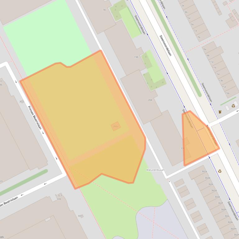 Kaart van postcodegebied 2284EG.
