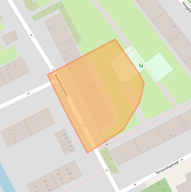 Kaart van postcodegebied 2284GE.