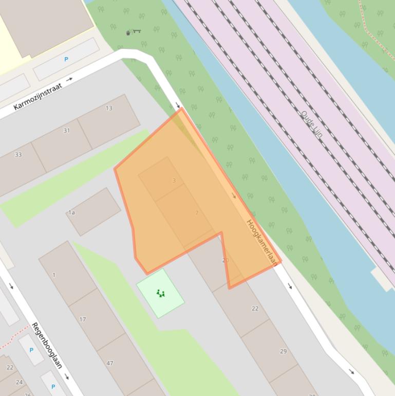 Kaart van postcodegebied 2284GH.