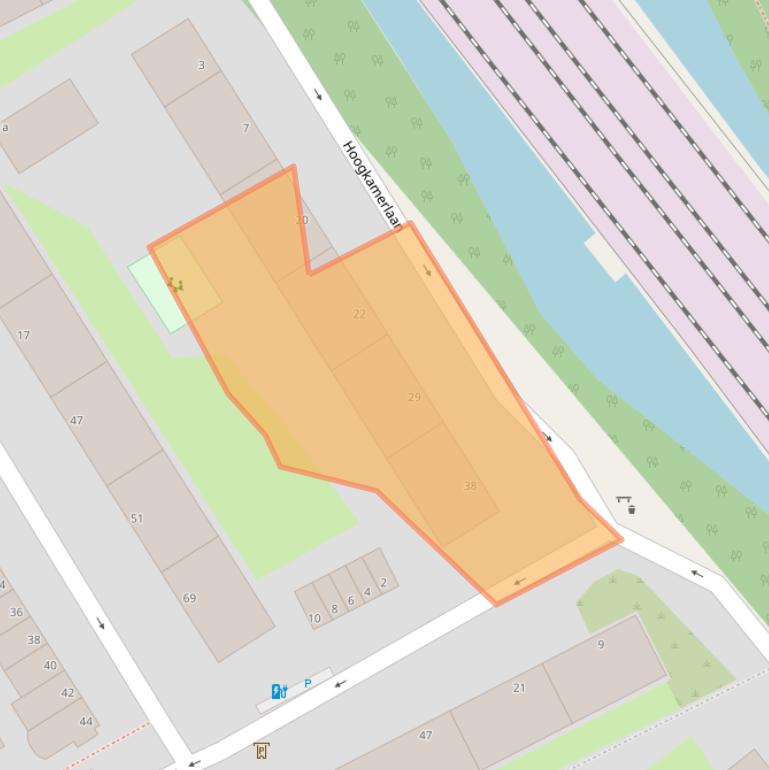 Kaart van postcodegebied 2284GJ.