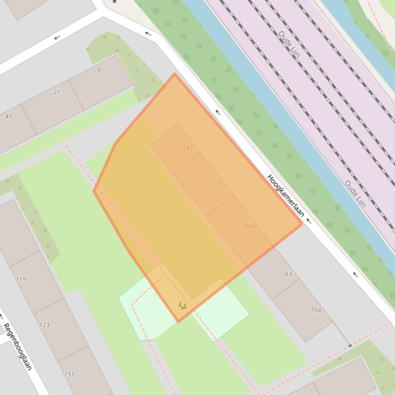 Kaart van postcodegebied 2284GK.