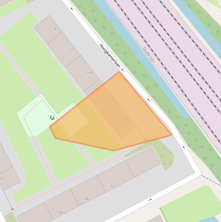 Kaart van postcodegebied 2284GL.