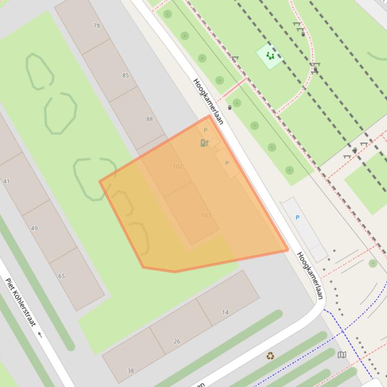 Kaart van postcodegebied 2284GN.