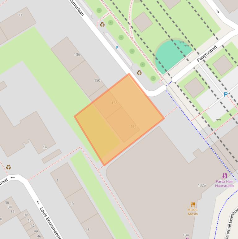 Kaart van postcodegebied 2284GS.