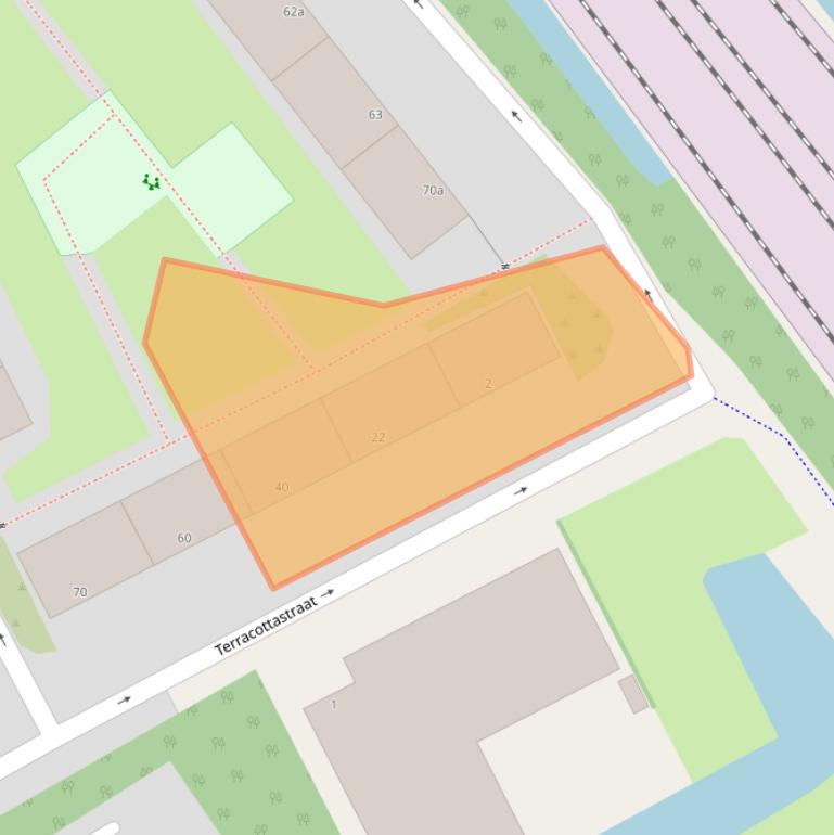 Kaart van postcodegebied 2284HC.