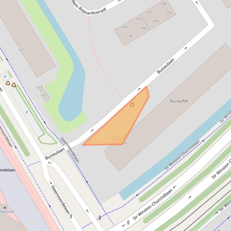 Kaart van postcodegebied 2284JD.