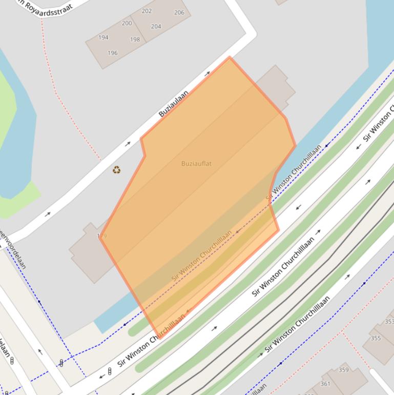 Kaart van postcodegebied 2284JE.