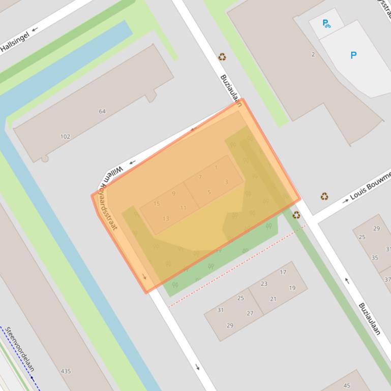 Kaart van postcodegebied 2284JH.