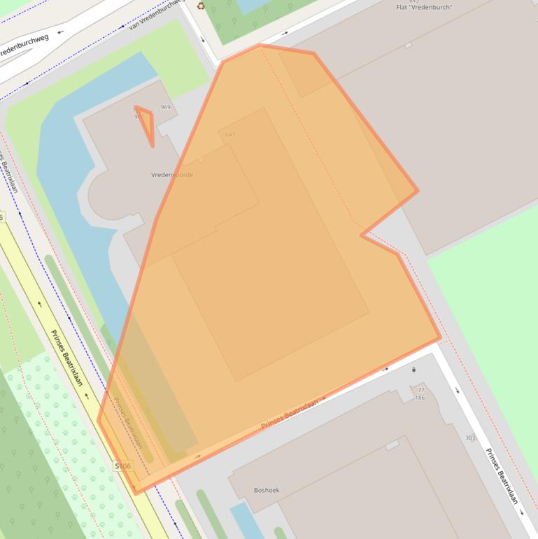 Kaart van postcodegebied 2284TH.