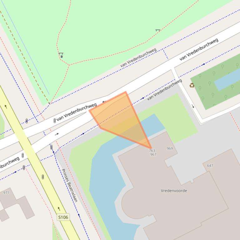 Kaart van postcodegebied 2284TK.