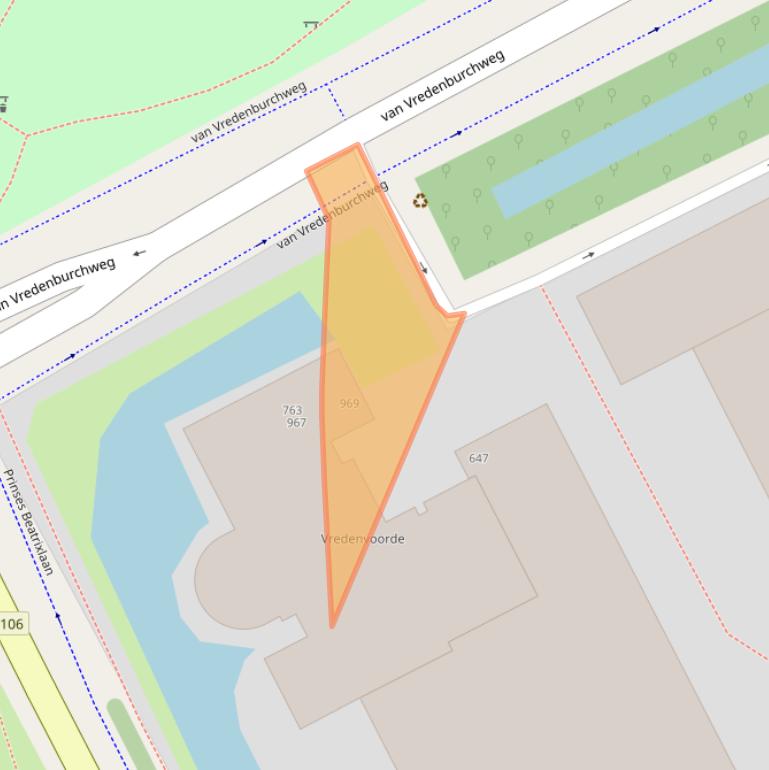 Kaart van postcodegebied 2284TS.