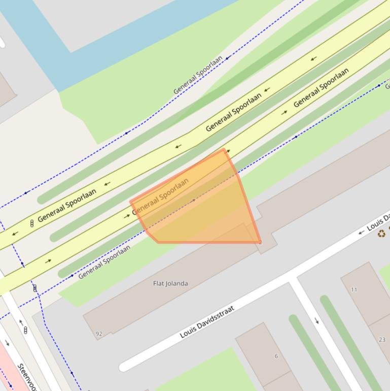 Kaart van postcodegebied 2284VE.