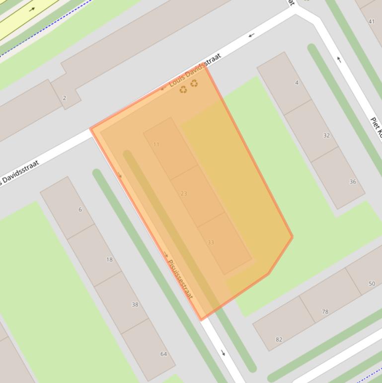 Kaart van postcodegebied 2284VH.