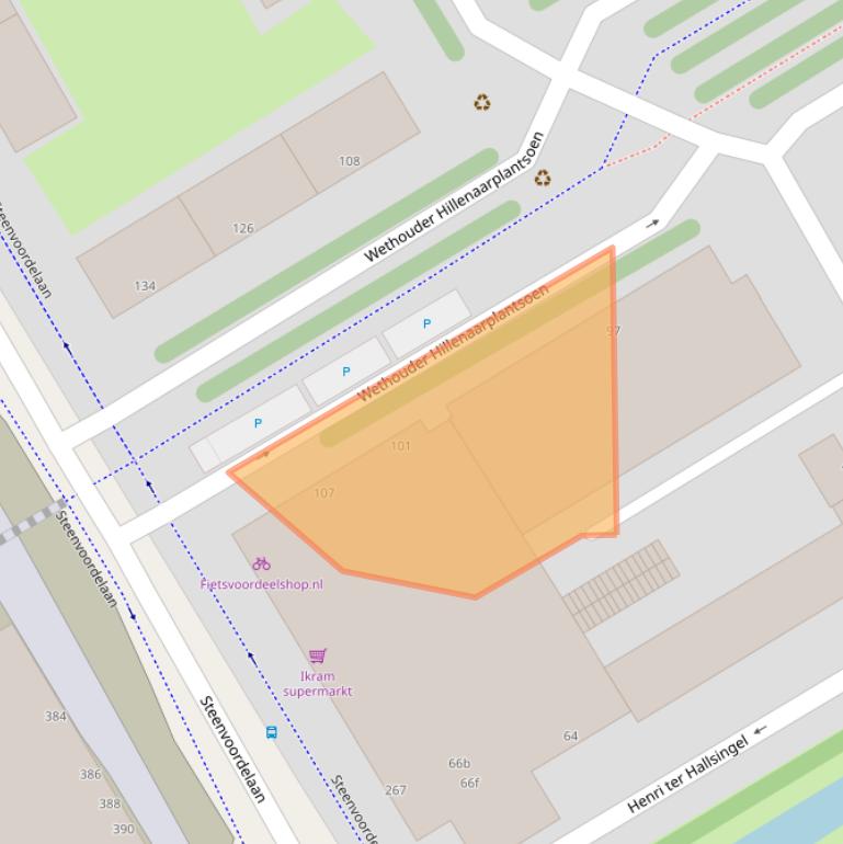 Kaart van postcodegebied 2284VS.