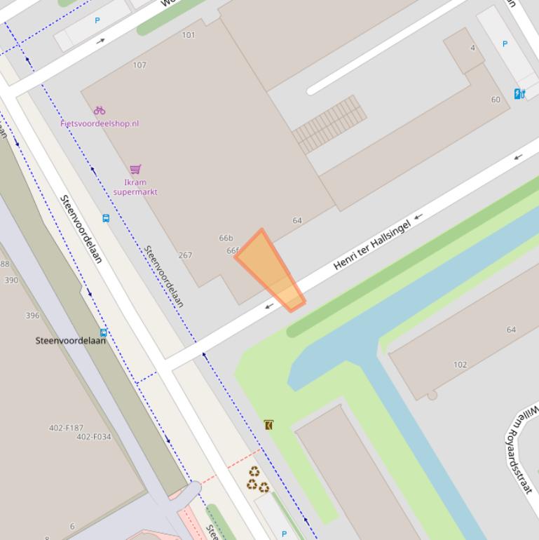 Kaart van postcodegebied 2284XD.