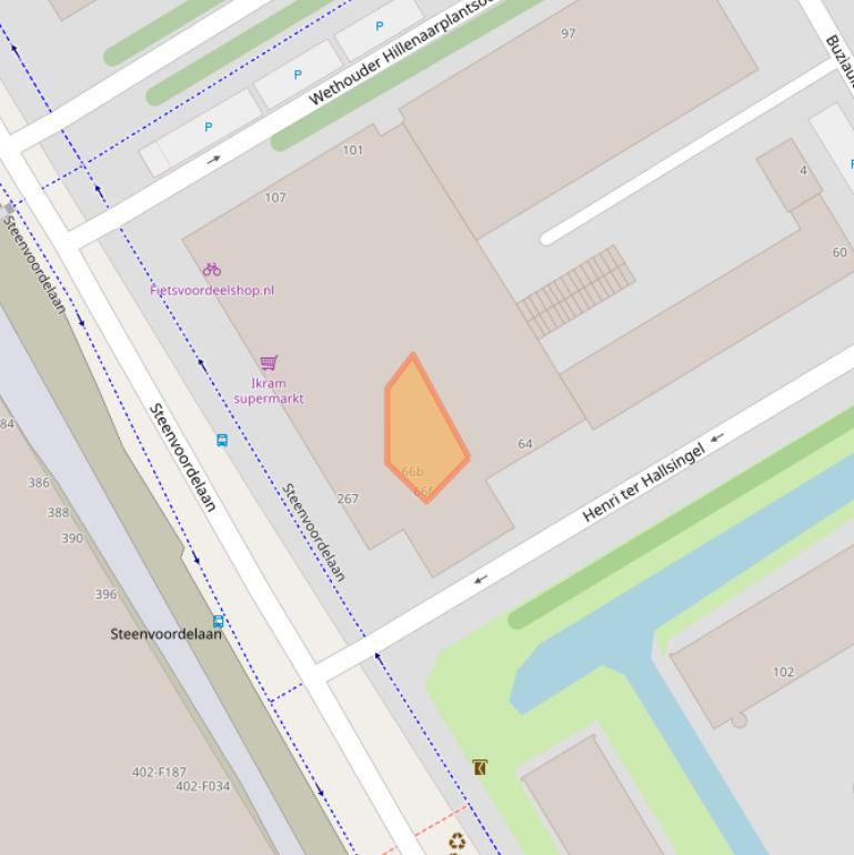 Kaart van postcodegebied 2284XE.