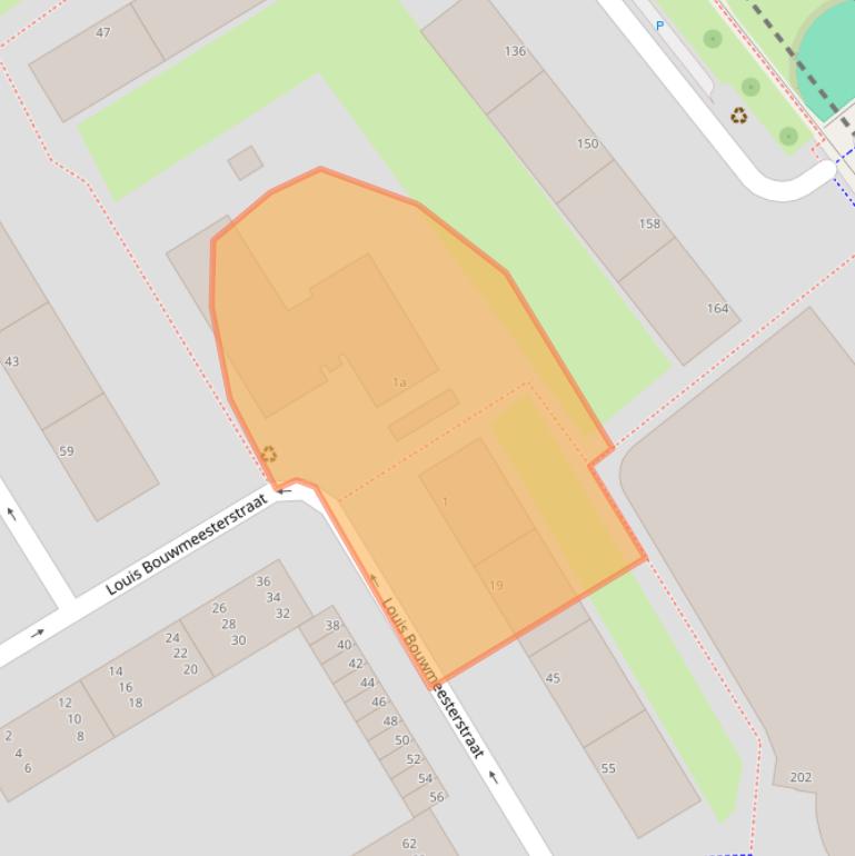 Kaart van postcodegebied 2284XM.