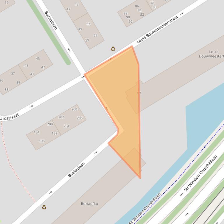 Kaart van postcodegebied 2284XR.