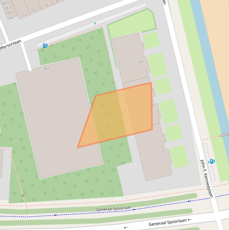 Kaart van postcodegebied 2285AD.