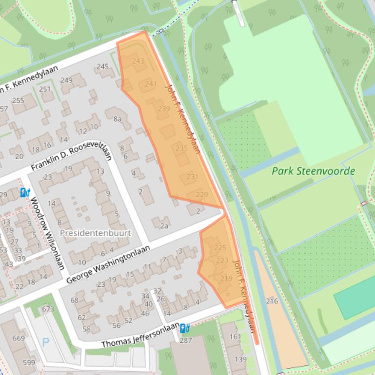 Kaart van postcodegebied 2285AH.