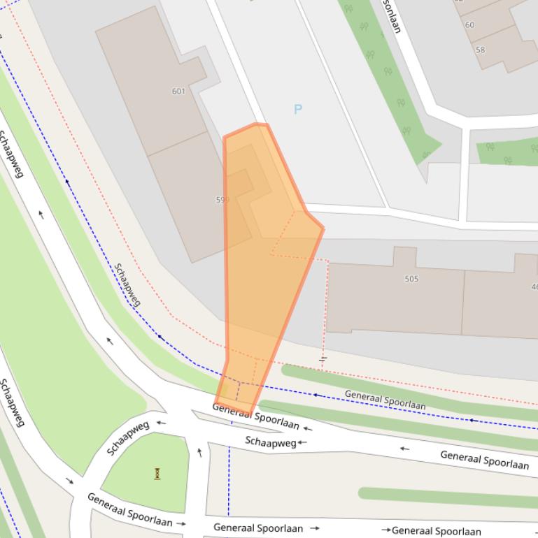 Kaart van postcodegebied 2285AV.