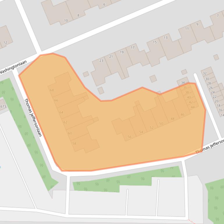 Kaart van postcodegebied 2285BB.