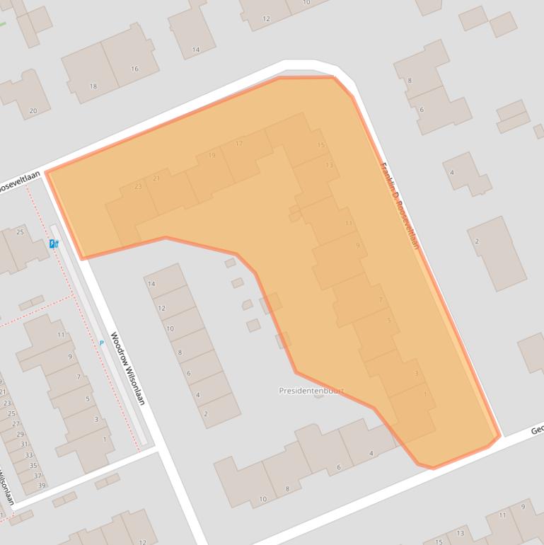 Kaart van postcodegebied 2285CB.