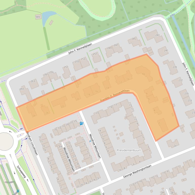 Kaart van postcodegebied 2285CD.
