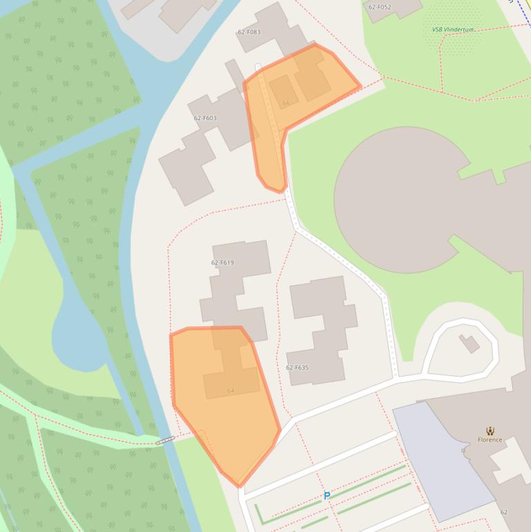 Kaart van postcodegebied 2285CJ.