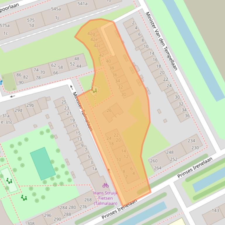 Kaart van postcodegebied 2285EG.