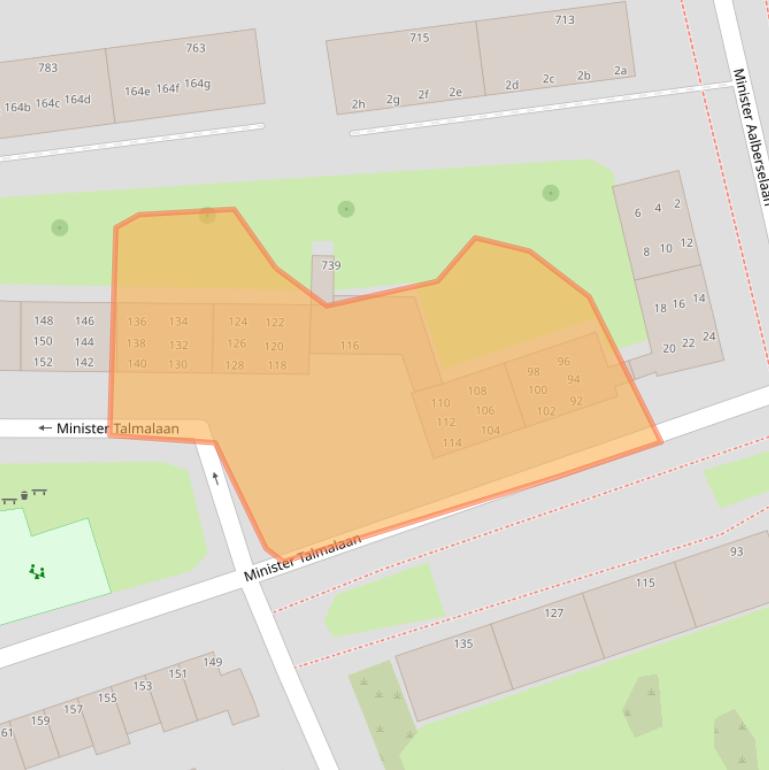 Kaart van postcodegebied 2285EJ.