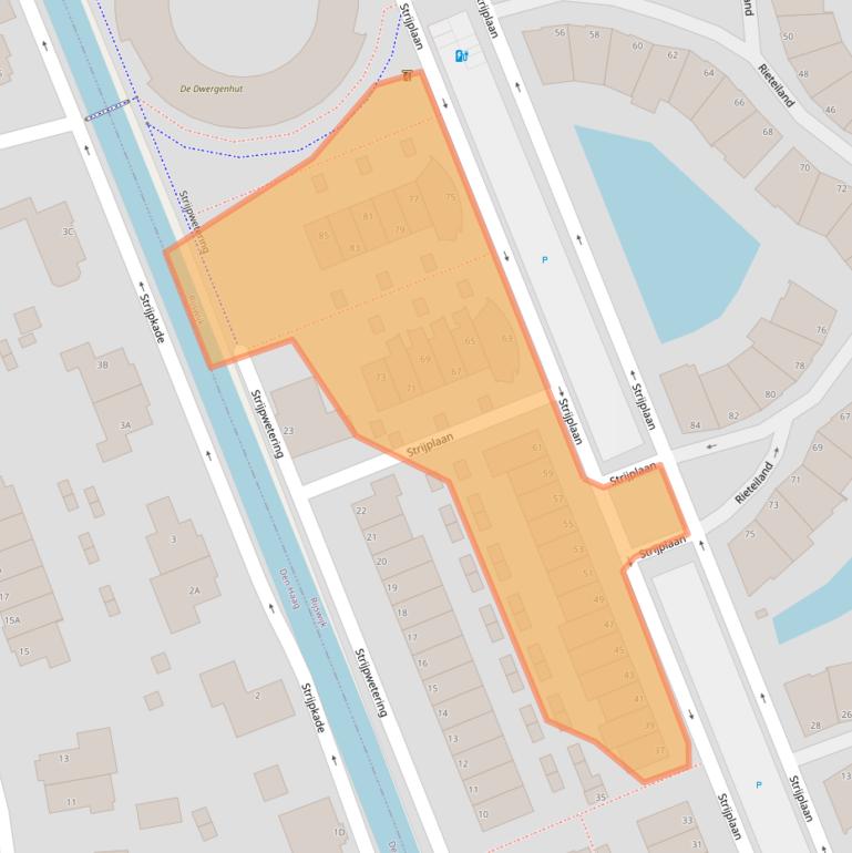 Kaart van postcodegebied 2285GH.