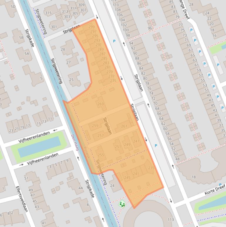 Kaart van postcodegebied 2285GK.