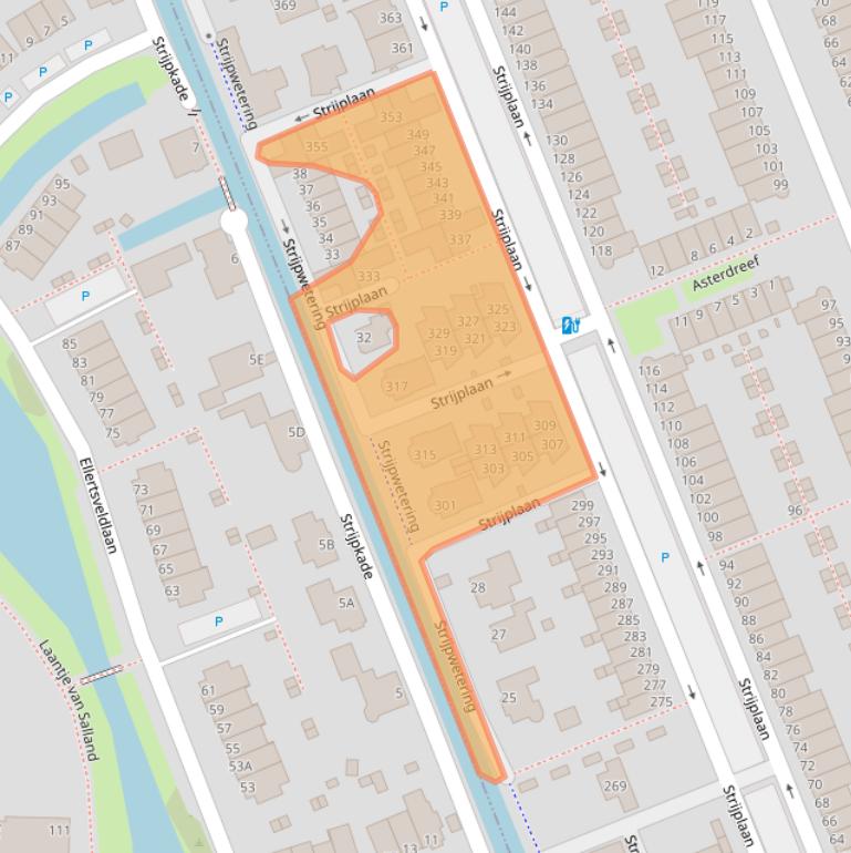 Kaart van postcodegebied 2285GL.